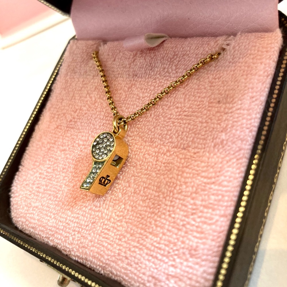 NWT JUICY Couture Whistle Gold Necklace